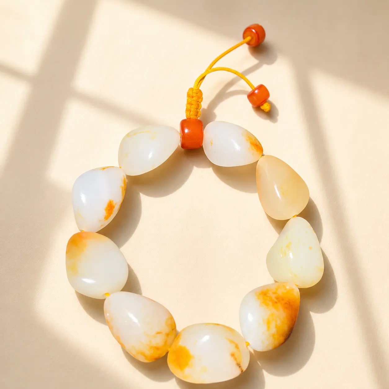 洒金皮籽料手串